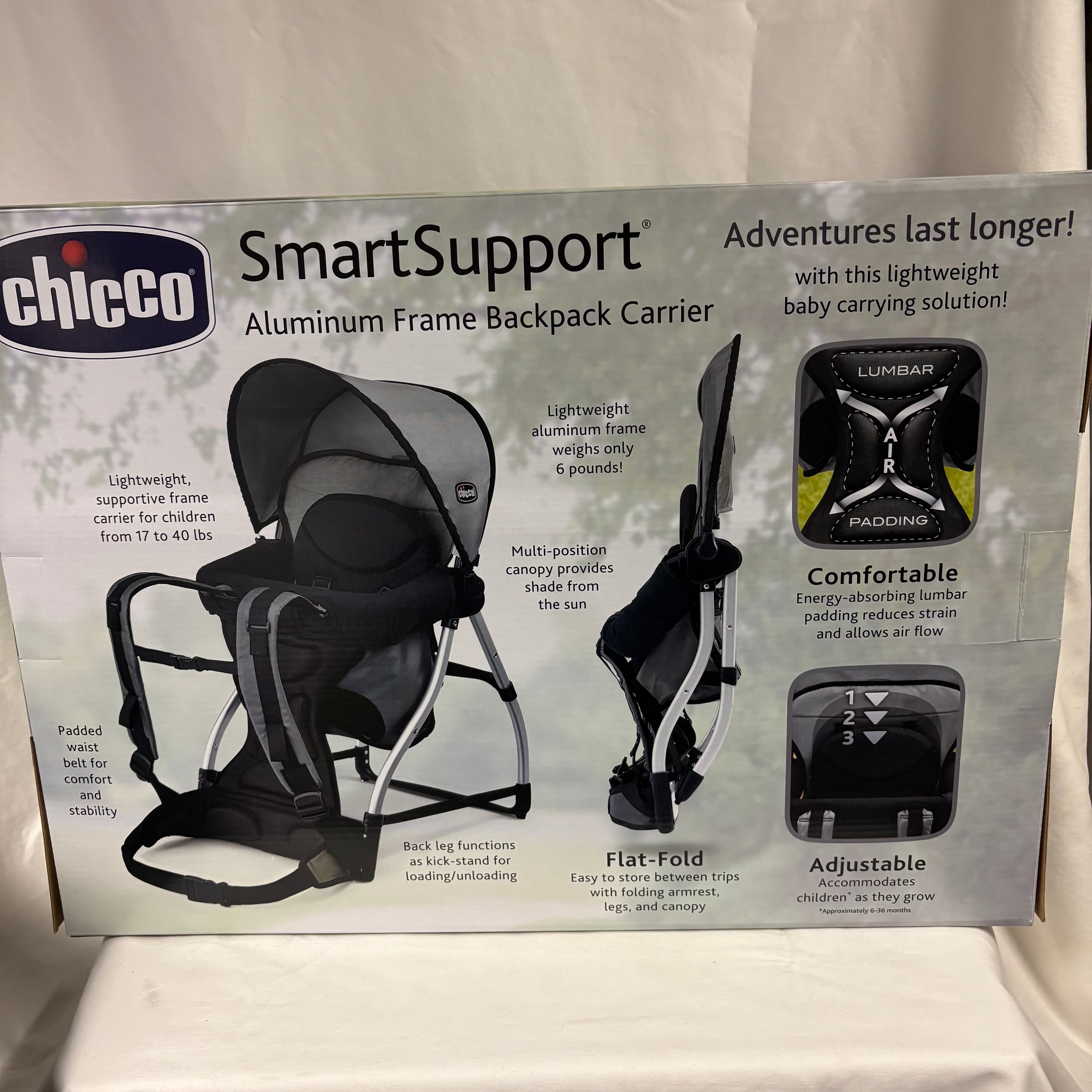 Chicco SmartSupport Aluminum Frame Backpack Carrier