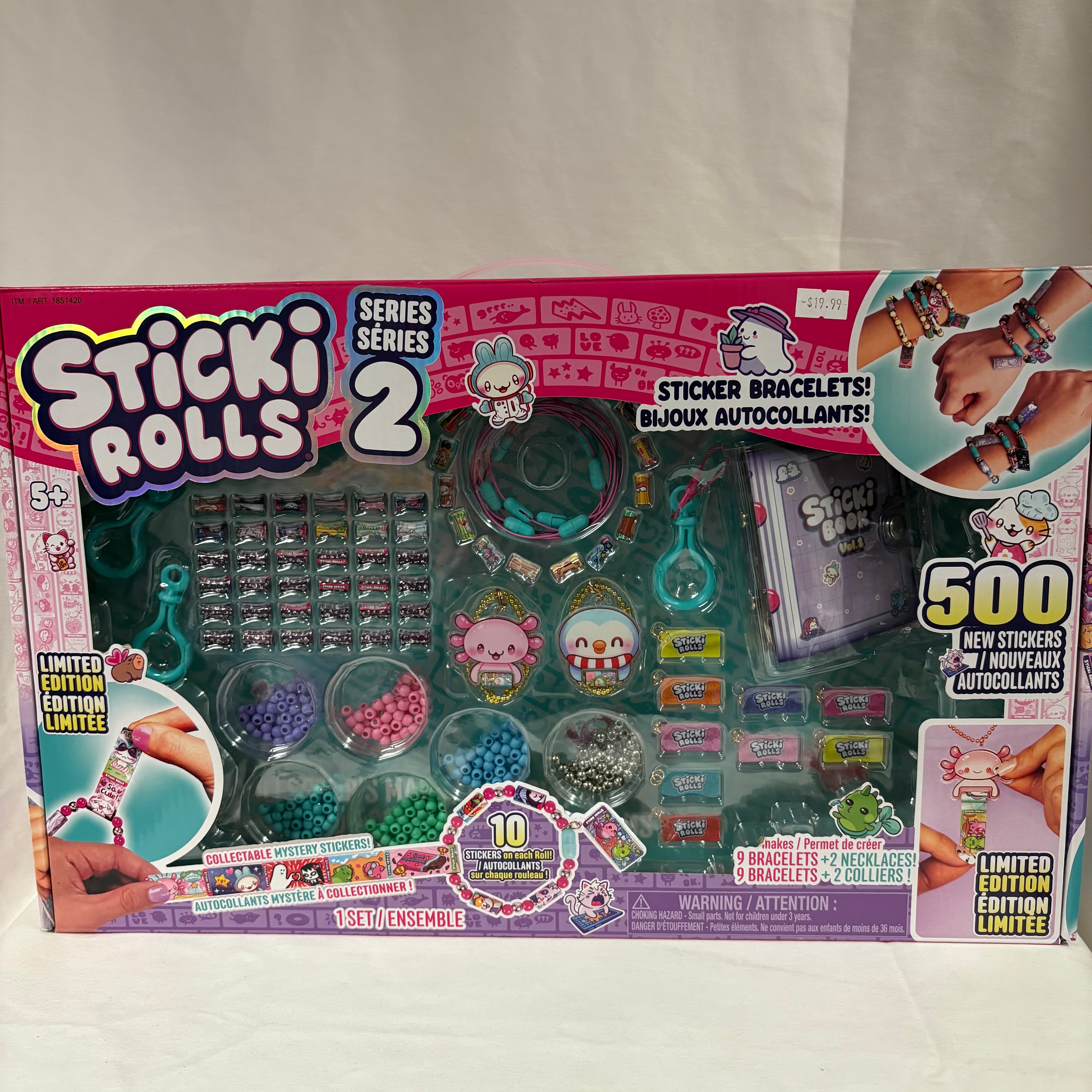 Sticki Rolls Series 2 Sticker Bracelets Kit 500 Stickers Limited Edition