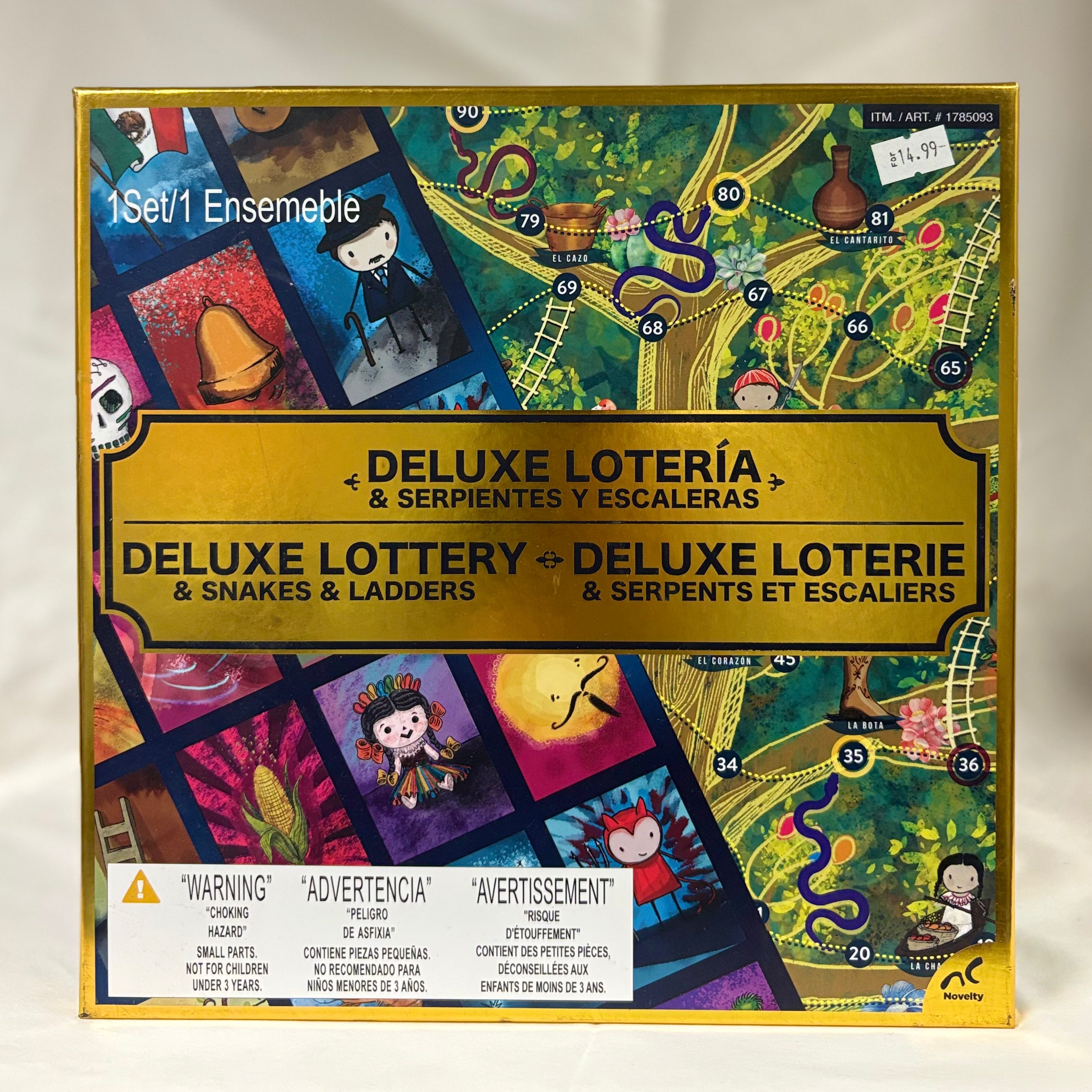 Deluxe Lotería & Snakes and Ladders Board Game Set