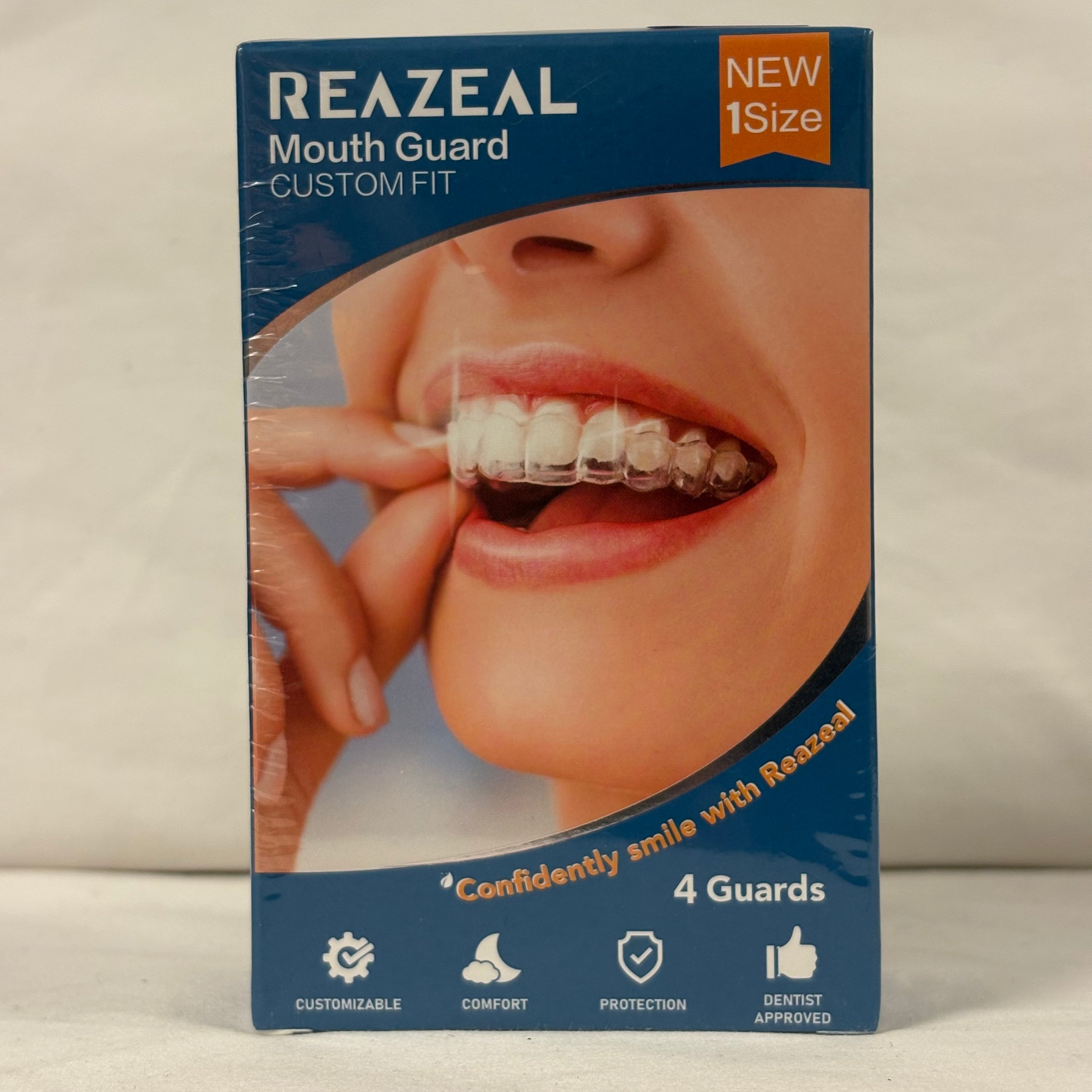Reazeal Custom Fit Mouth Guard 4 Pack