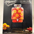 Mason Craft & More Glass Drink Dispenser with Stand