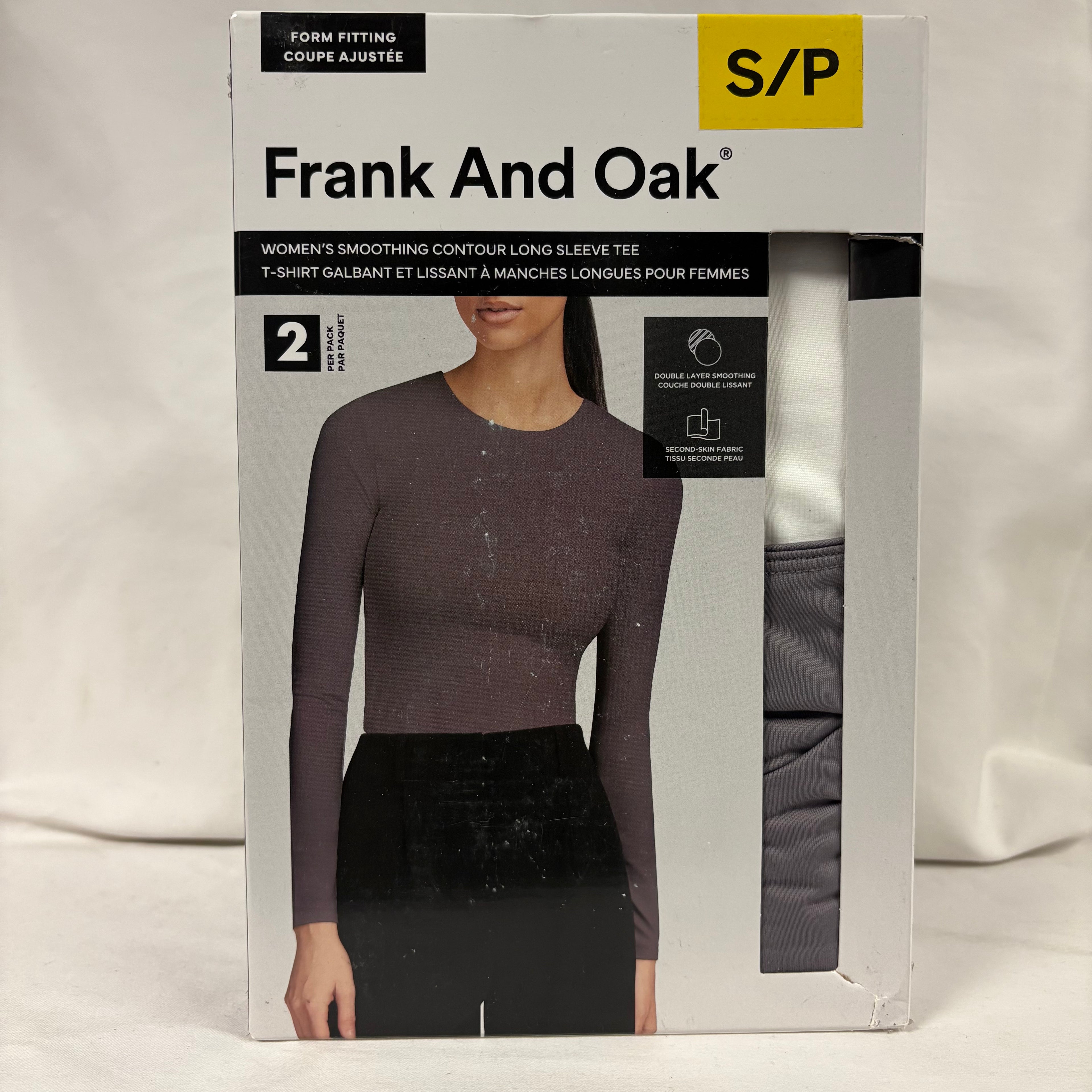 Frank And Oak Womens Smoothing Contour Long Sleeve Tee Set of 2