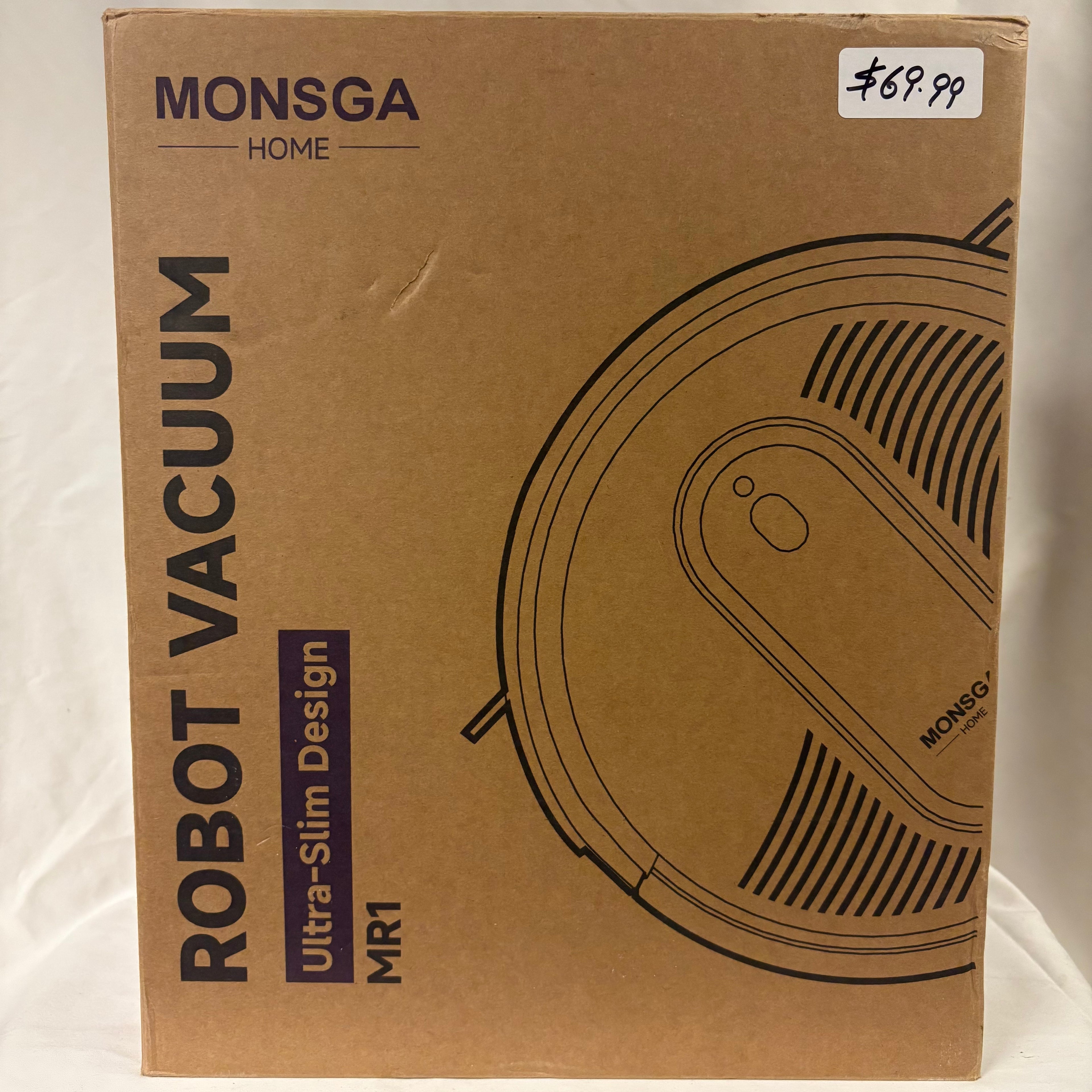 Monsga Home Robot Vacuum Ultra Slim Design MR1